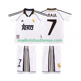 Maillot/Tenue Real Madrid RAUL 7 2000 Retro Enfant Domicile 1998